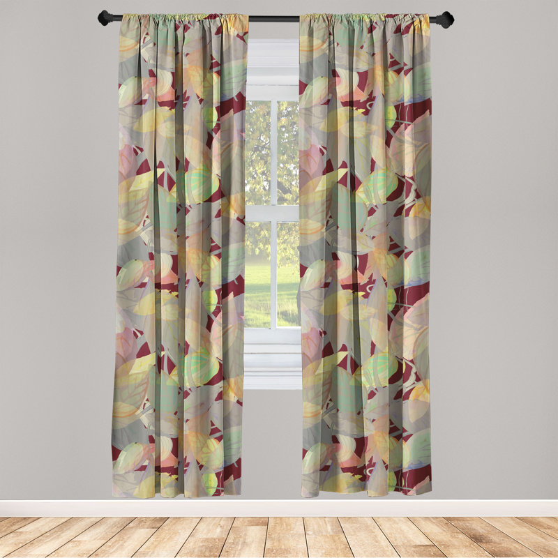 Aobh Semi Sheer Curtain Pair