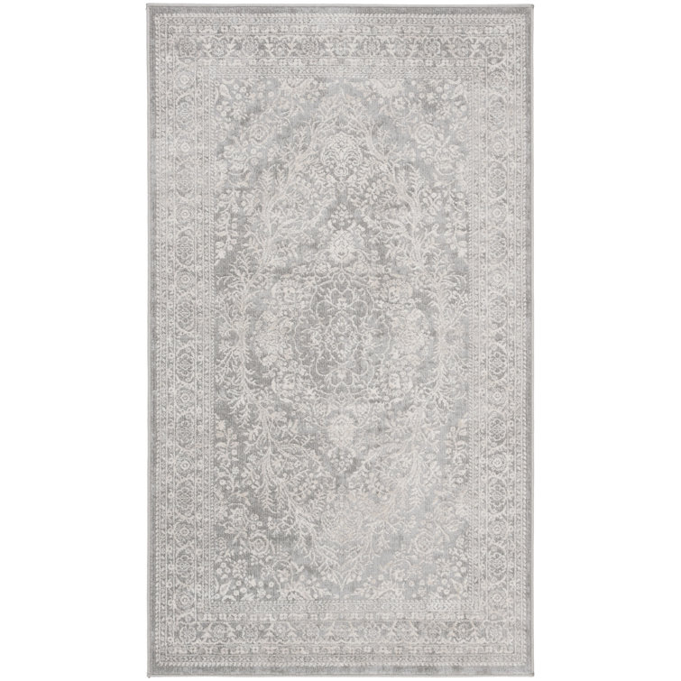 Tapis gris clair / crème Calidia