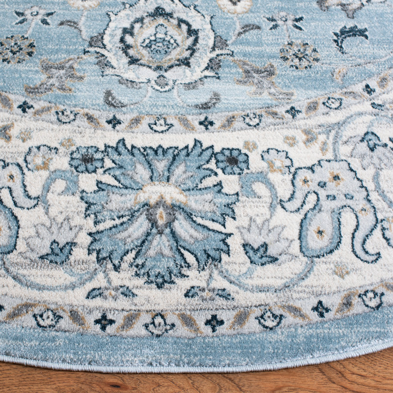 Swinehart Oriental Hand Woven Area Rug, Round 160cm