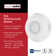 Twist-to-Lock Sensor, Motion Detector and Photocell Sensor for Acuity High Bay Lights, 
