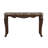 Dalgiza Transitional Rectangular Sofa Table with Marble Top in Natural and Cherry