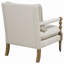 Chaise d'appoint en bois avec pieds tournés