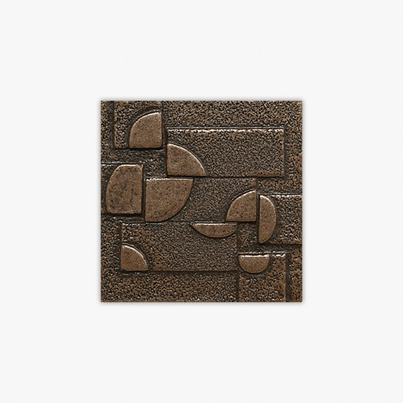 Bronze Natural Planets Polyurethane 2x2 Decorative Insert, Bronze