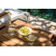 Soho 20" Teak Aluminum Outdoor Tall Square Side Table-933152715
