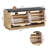 12 Pair Upholstered Shoe Storage Bench With 2 Flip Drawers-897889970