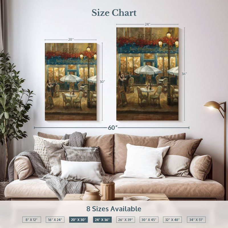 Yarlin Paris Cafe Crop, 36" H x 24" W