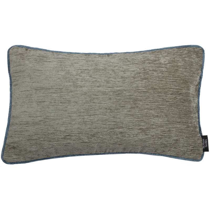 Suwanee Rectangular Cushion Cover, 30 x 50cm, Taupe/Wedgewood Blue