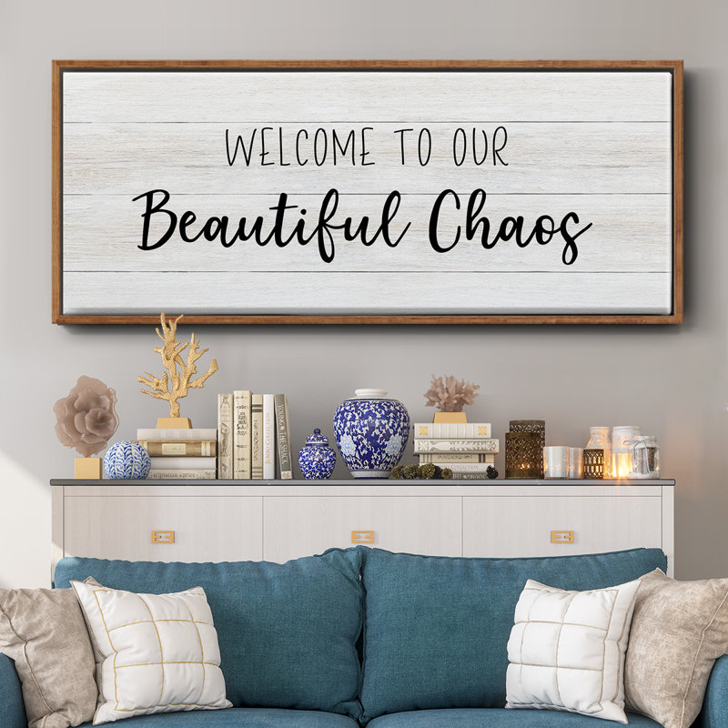 Beautiful Chaos - toile encadrée, H 8 po x l 20 po