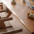 Brown Rectangular Solid Wood Dining Table-1554278537