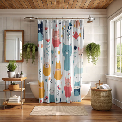 Rideau de douche Rosy Room - Premium