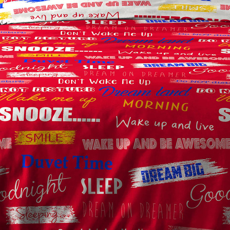 Emmie Duvet Cover Set, King, Red