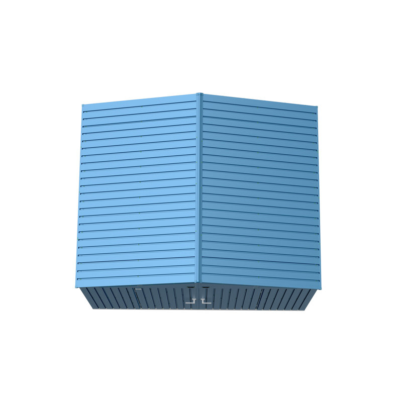 10 ft. x 8 ft. Blue Grey Galvanized Steel Storage Shed