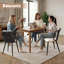 Chaises de salle à manger rembourrées Modern Rattan-528386021-528386019