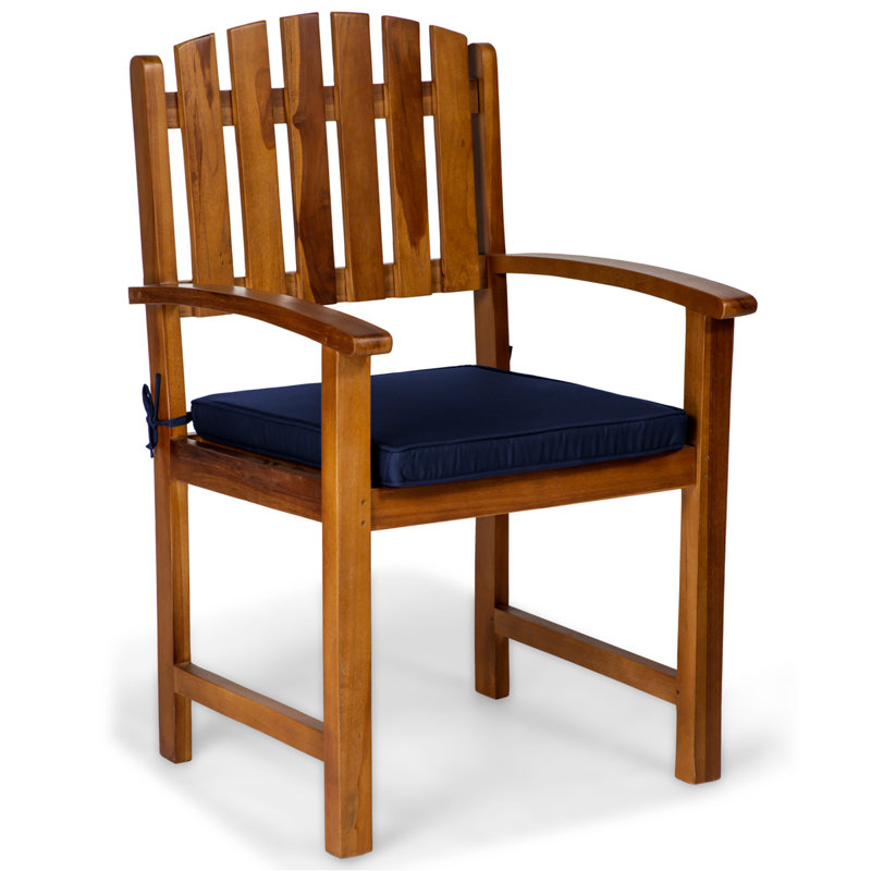 Chaises de patio avec coussin Java, Bleu