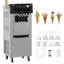 Sorbetière commerciale, 5,8 à 7,9 gal / heure, double trémies 7L, panneau ACL, 3 saveurs