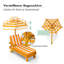Tewkesbury 106 cm Long Fir Single Chaise with Cushions