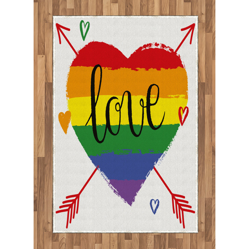 Tapis décoratif Pride, Rectangle— 4 pi x 5 pi 8 po