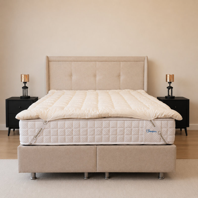 5 cm Wool Mattress Pad, 140 x 200 cm