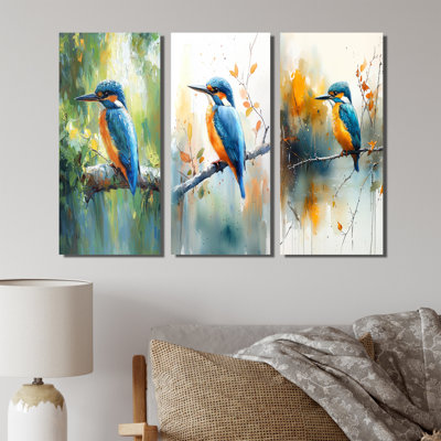 Très grand martin-pêcheur près de la ferme - Collection de décorations murales Green Bird