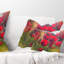 Coussin lombaire à fleurs épaisses floral