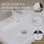 Ensemble de meuble-lavabo mural 36 po avec lavabo à fixation au mur flottant et surface en chêne blanc brillant entièrement assemblé