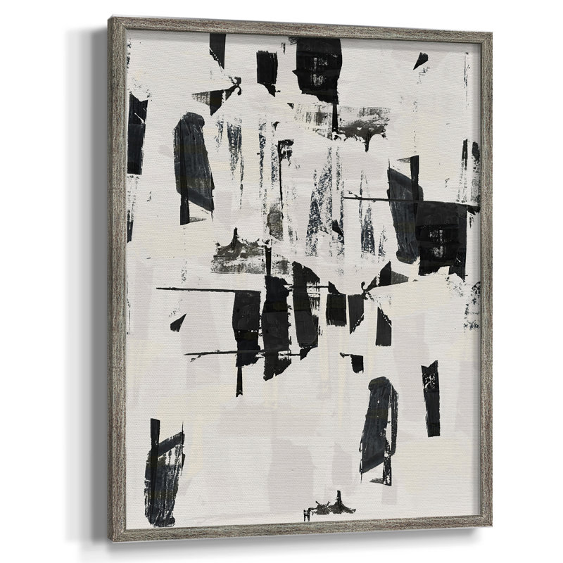 «Tiles & Texture Abstract Angles VI», reproduction encadrée - bois massif, H 21 po x l 17 po