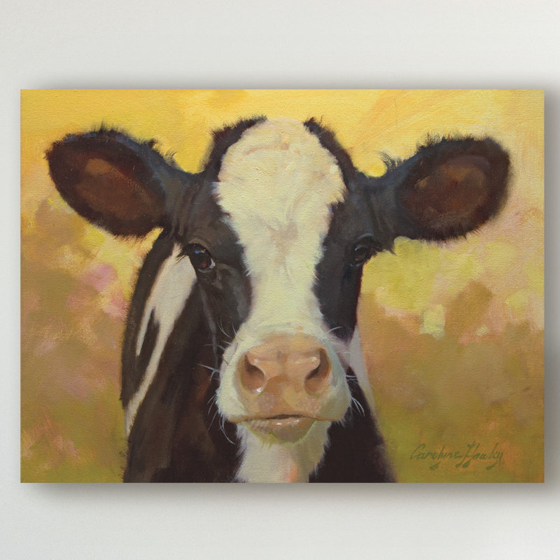 « farm pals iii », peinture sur toile tendue, H 18 po x l 24 po x P 2 po