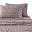 Très grand motif floral rouille, 100% flanelle de coton, grande taille pour matelas de 18 po, douceur du coton brossé, coupe ajustée élastique, confort à long terme pré-rétréci, drap plat et 2