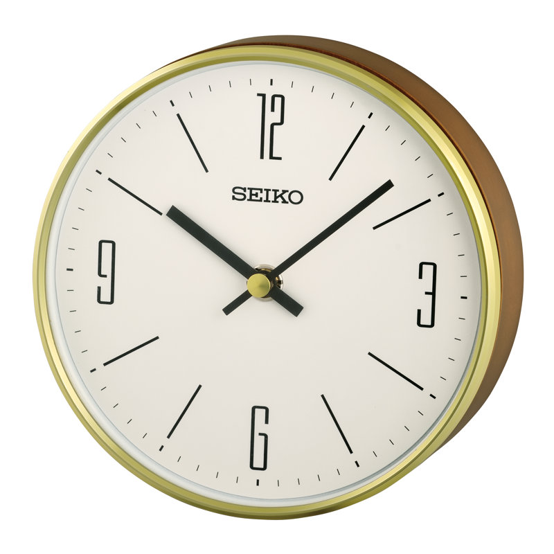 QXG158GLH Classic Modern Clock, Golden