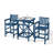 3-Piece Adirondack Chairs and Table Set, HDPE Outdoor Bar Sets, All Weather Outdoor Bar Stools Set, HDPE Adirondack Bar Height Chairs and Bar Table for Balcony, Bistro, Poolside-1022110883