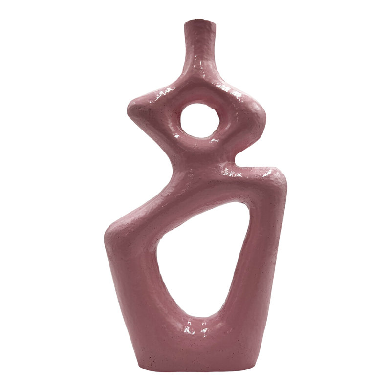 Keyly Handmade Aluminum Table Vase, Pink