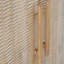 Armoire d'appoint Dally avec 2 portes sculptées, bois de manguier blanchi 45 po