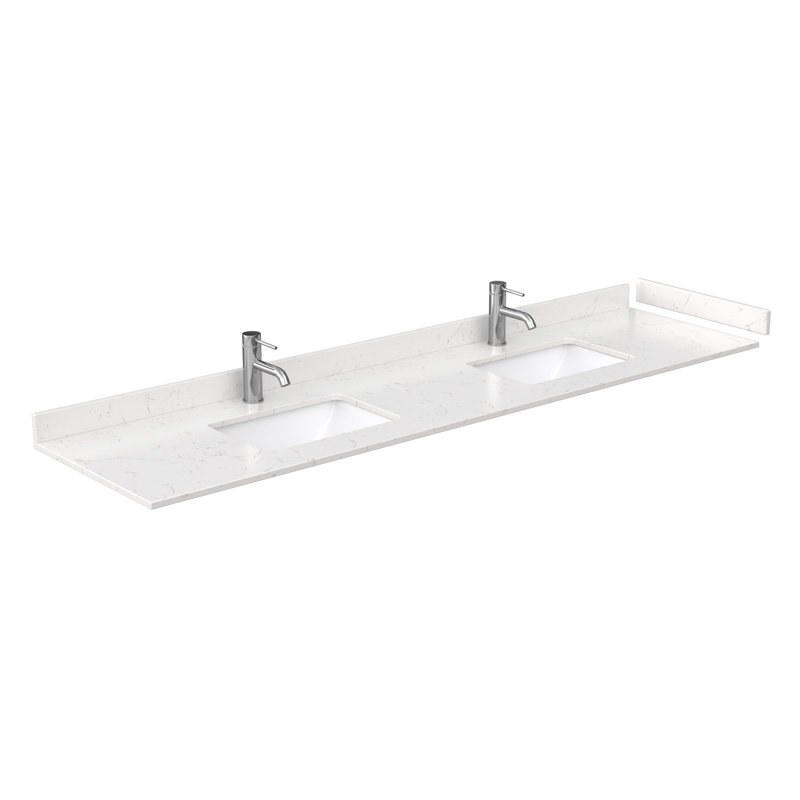 Sheffield 84" Double Bathroom Vanity Set, Carrara