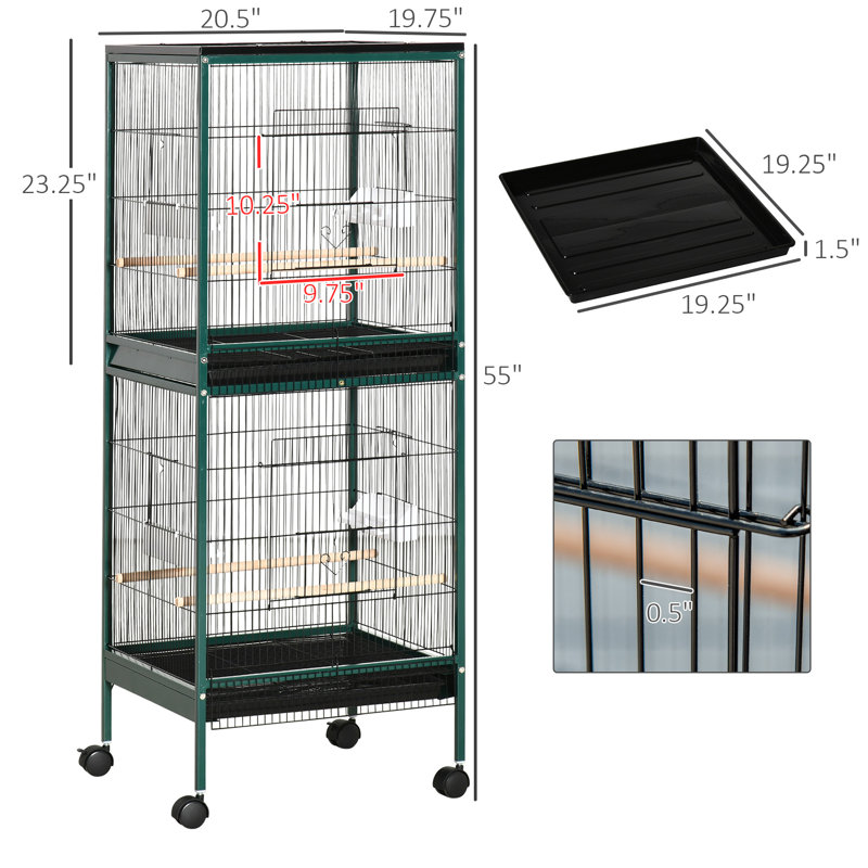 55-Inch Large Flight Bird Cage