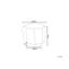 Pouffe Velvet White 43 cm 43 cm 37 cm