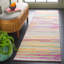 Tapis en coton jaune / vert touffeté à la main Jhelani-130949574