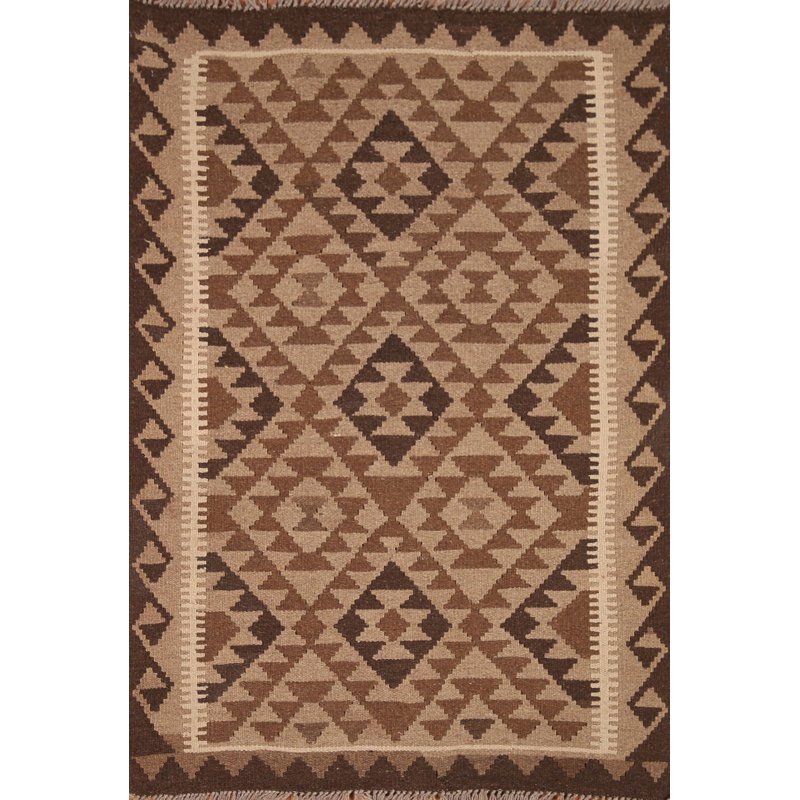 Tapis oriental géométrique Kilim 3 x 5