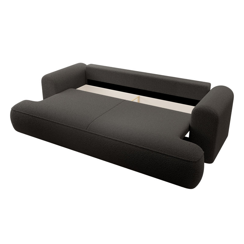 Blendi 3 Seater Sofa, Dark Grey Boucle