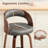 Comfortable Swivel Counter Stool With Durable Solid Wood Legs-120683910