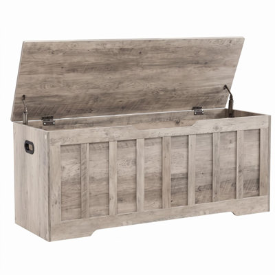 39.4" Extra Large Storage Bench with Safety Hinges