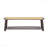 59 Inch Farmhouse Modern Bench - Solid Wood & Rattan Material, For Indoor & Covered Outdoor Use-294385978