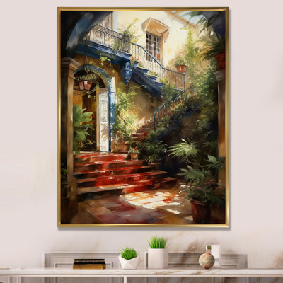 «Rustic Entrance To Country Cottage», reproduction d'art sur toile