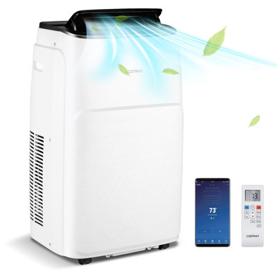 Costway 13000 BTU Portable Air Conditioner with Energy Saver Mode and Dehumidifier Function