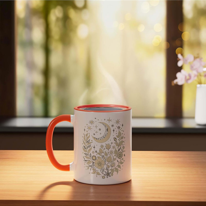 Ceramic Coffee Mug, Orange
