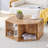 Hexagonal MDF Coffee Table,Multi-Hole Design To Give More Storage Space, Simple And Convenient Design Makes It Suitable For All Kinds Of Style Scenes. -808302285