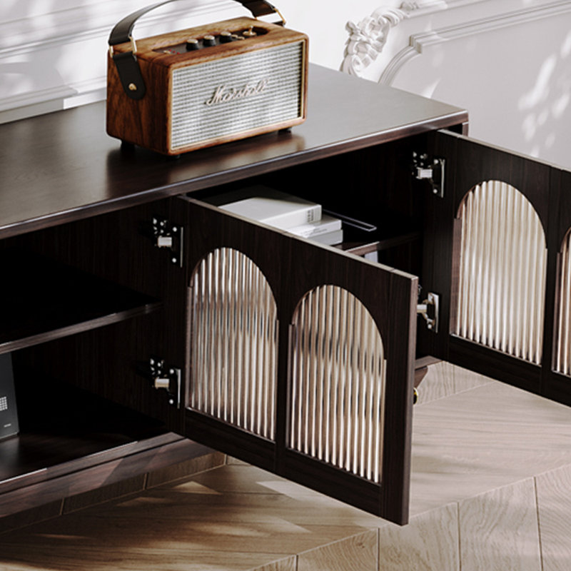 American style retro furniture TV cabinet, 86.61"