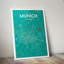 Munich City Map - No Frame Print-147588835