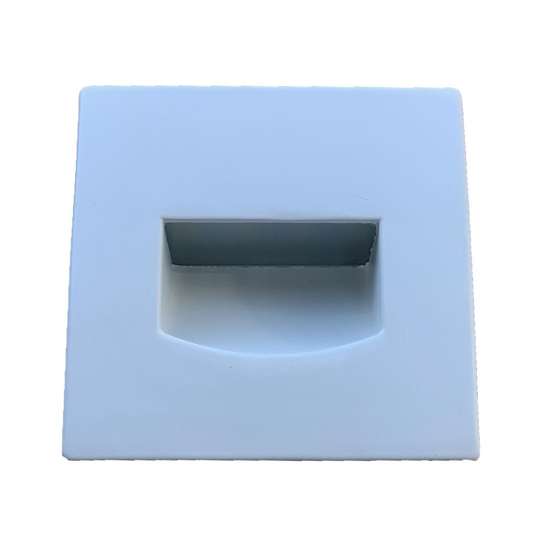 STA03 White Low Voltage Hardwired LED Step Light ABBA Lighting USA 