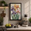 Iris Garden Botanical - Wrapped Canvas-606420660-606420668