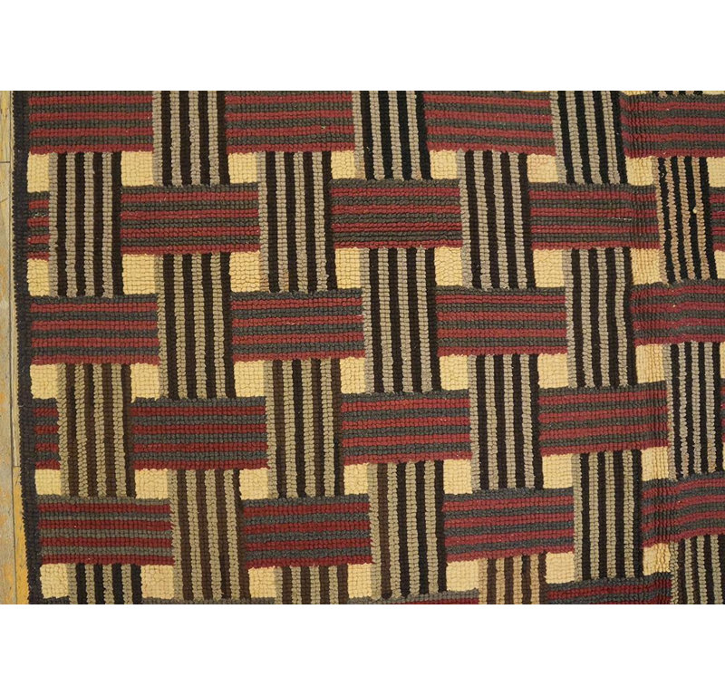 Tapis crocheté Mid Mid Century Century (6 pi 2 po x 8 pi 8 po - 188 x 265 cm)